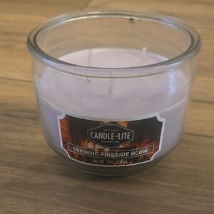 10 Oz. Candle-Lite 'Evening Fireside Glow' 3-Wick Jar Candle - Light Lavender